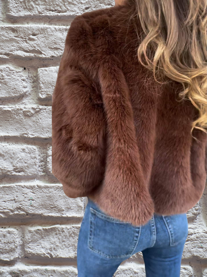 Fiep - Korte faux fur jas voor dames