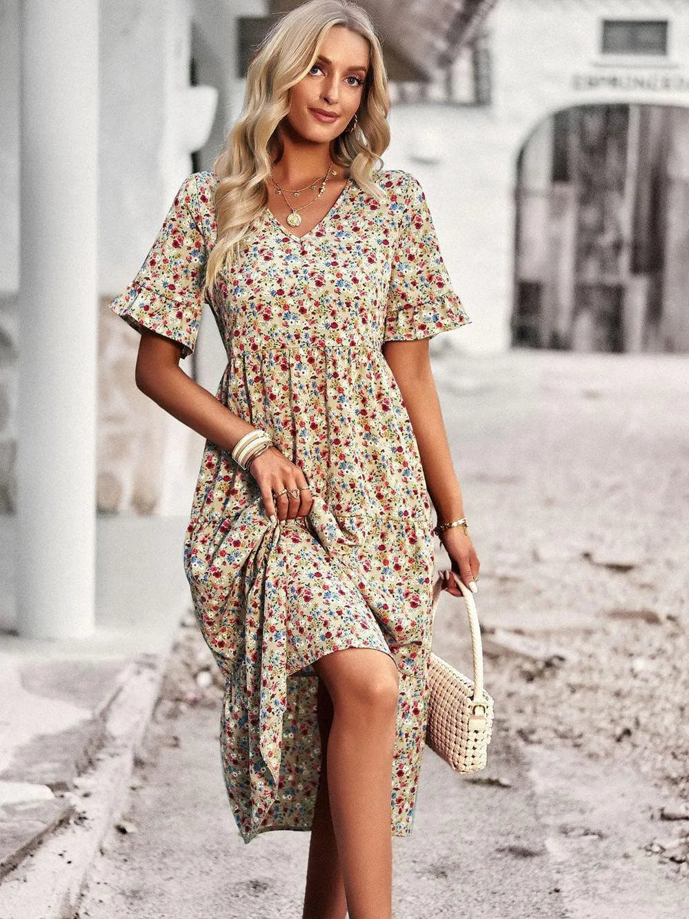 Luca - Luchtige zomerjurk met bloemenprint voor dames