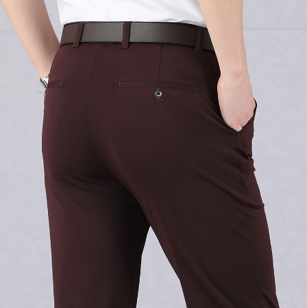 Victor - Stretch pantalon met rechte pijpen voor heren