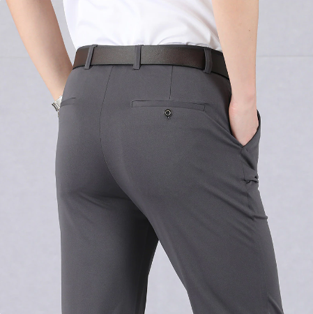 Victor - Stretch pantalon met rechte pijpen voor heren