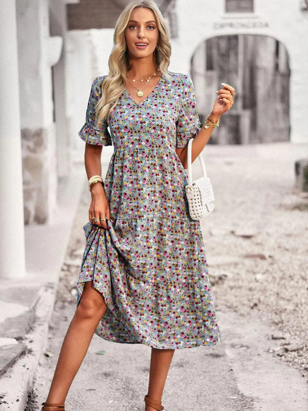 Luca - Luchtige zomerjurk met bloemenprint voor dames