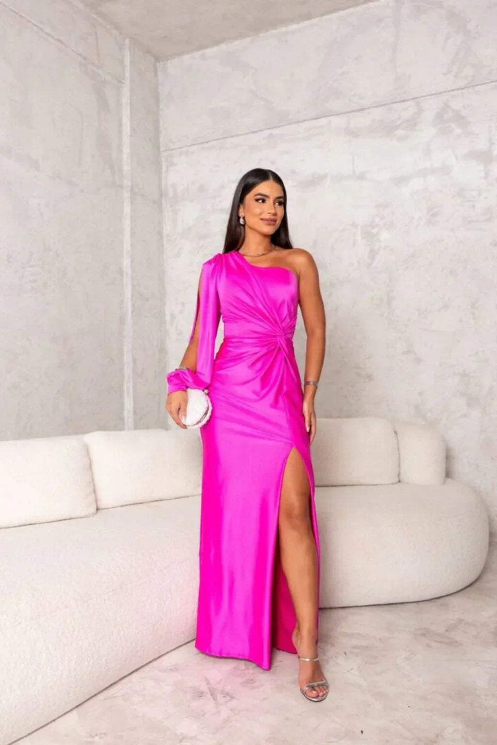 Maaike - Stijlvolle maxi jurk met split voor dames