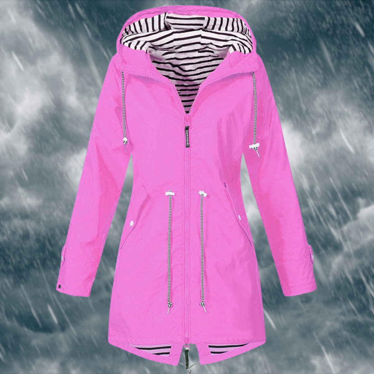 Paloma - Wind- en waterdichte regenjas met capuchon voor dames
