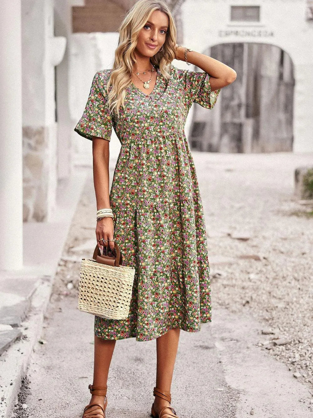 Luca - Luchtige zomerjurk met bloemenprint voor dames