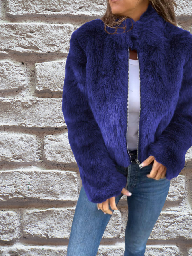 Fiep - Korte faux fur jas voor dames