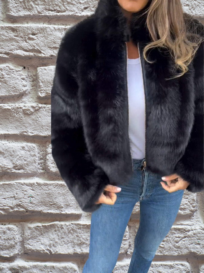 Fiep - Korte faux fur jas voor dames