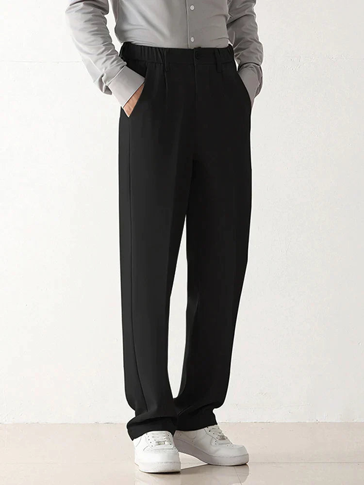 Beaumont - Losvallende pantalon met plooien voor heren