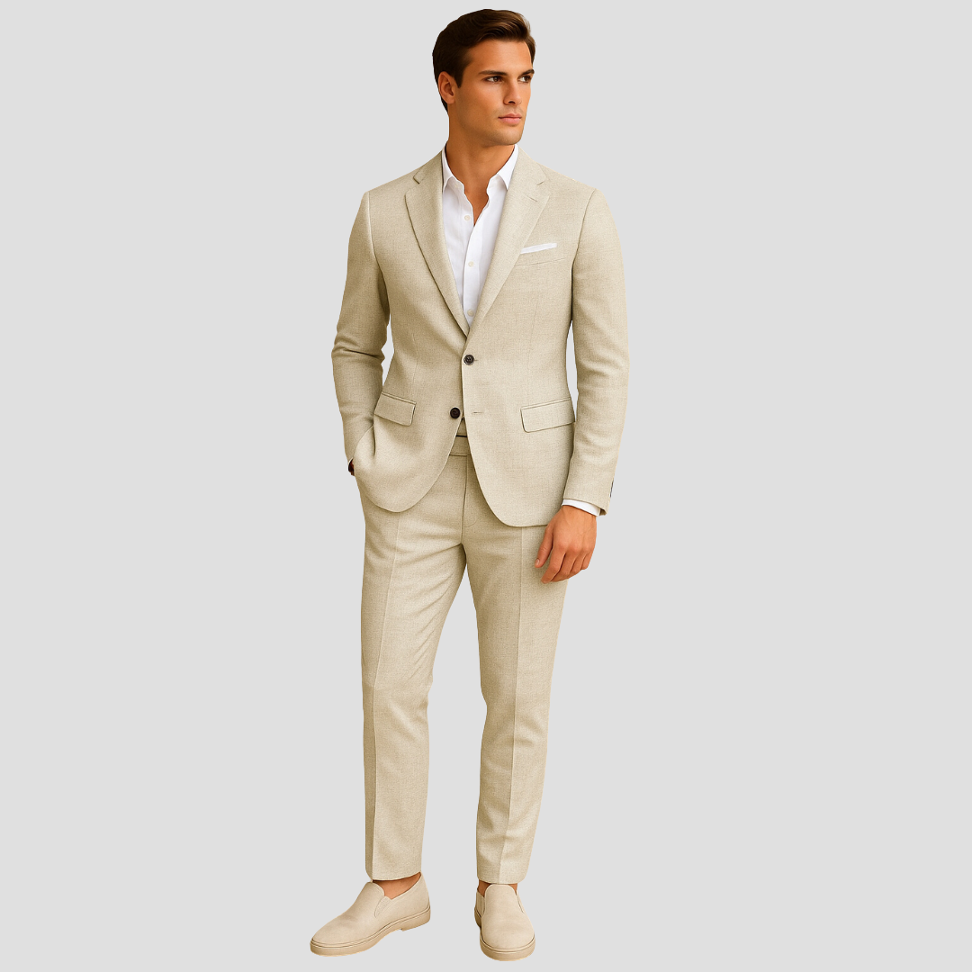 Ties - Slim fit herenpak met rechte pijpen