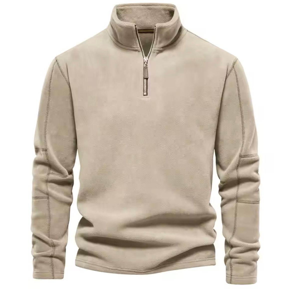 Waylon - Gebreide half-zip trui met opstaande kraag voor heren