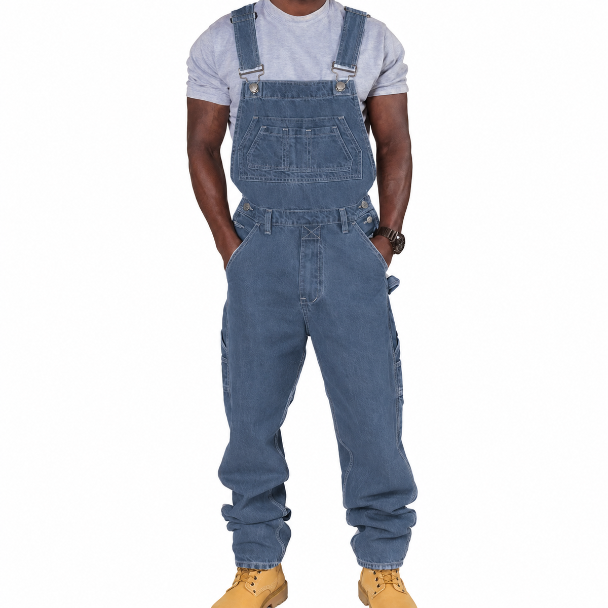 Giel - Casual denim overall voor heren