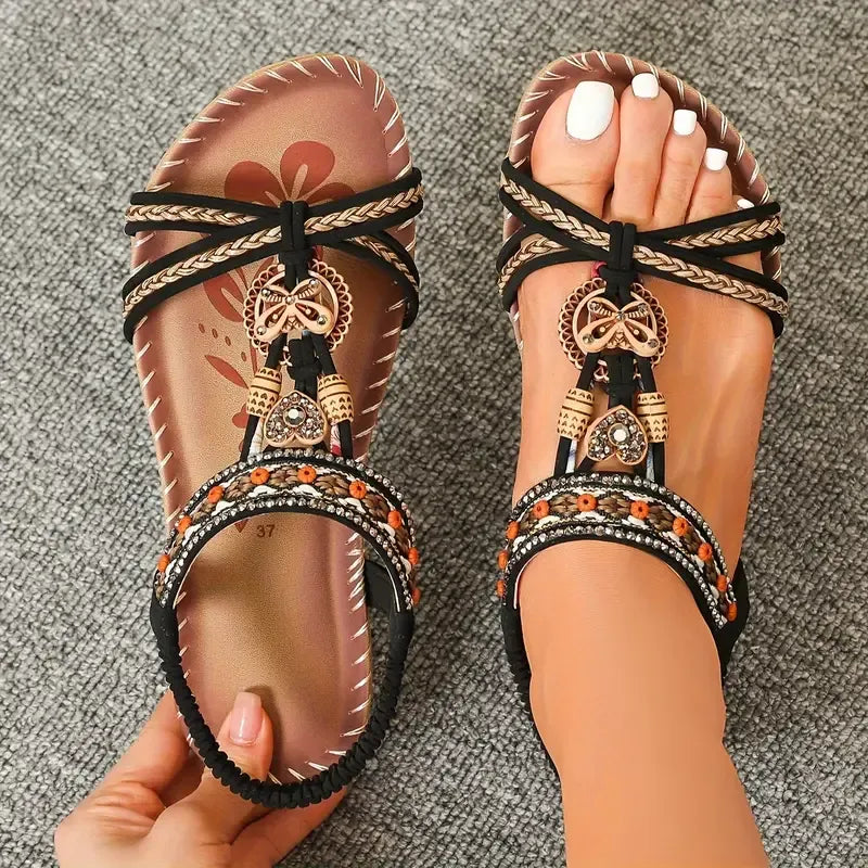 Lynn - Zomerse sandalen met sierbandjes voor dames