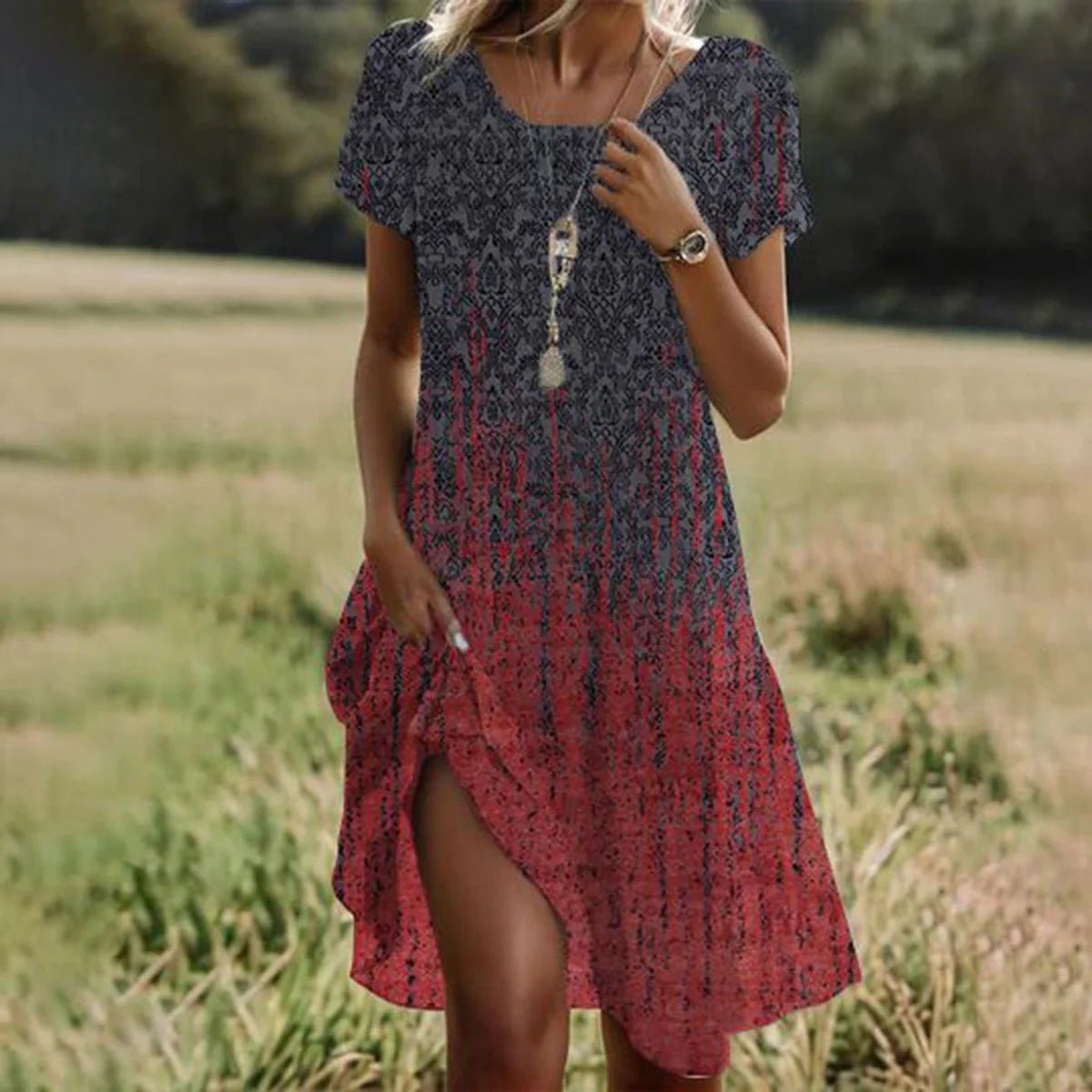 Anne - Luchtige zomer mini jurk met ruches voor dames