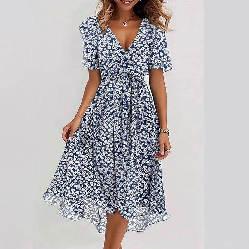 Nova - Stralende elegante jurk met pofmouwen voor dames