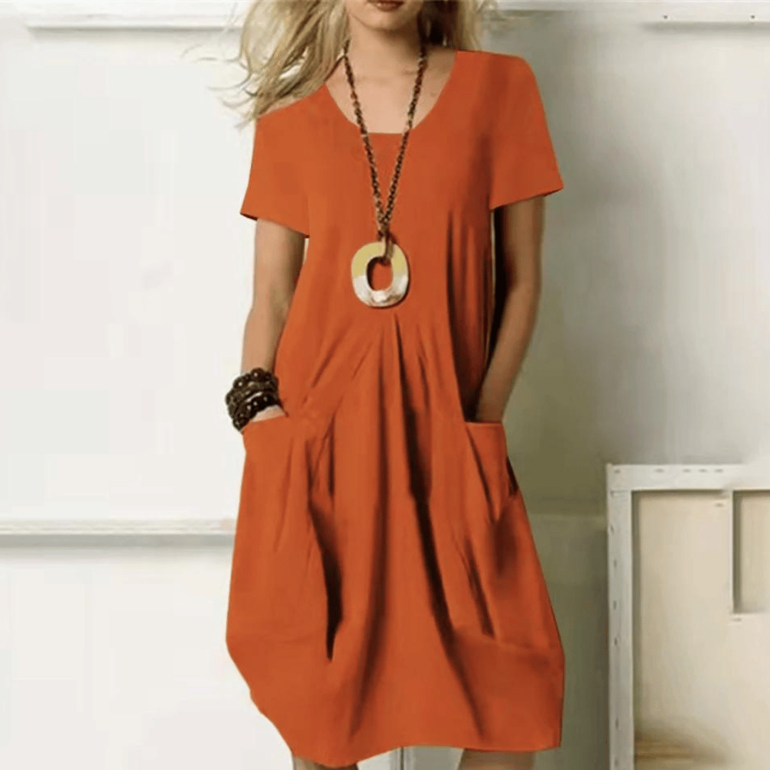Lucy - Luchtige zomerjurk met V-hals voor dames