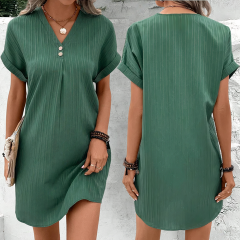 Jill - Elegante zomerjurk met V-hals voor dames