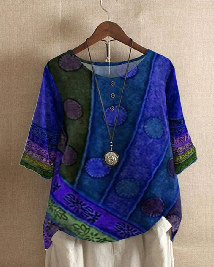 Freya - Elegante top met driekwart mouw voor dames