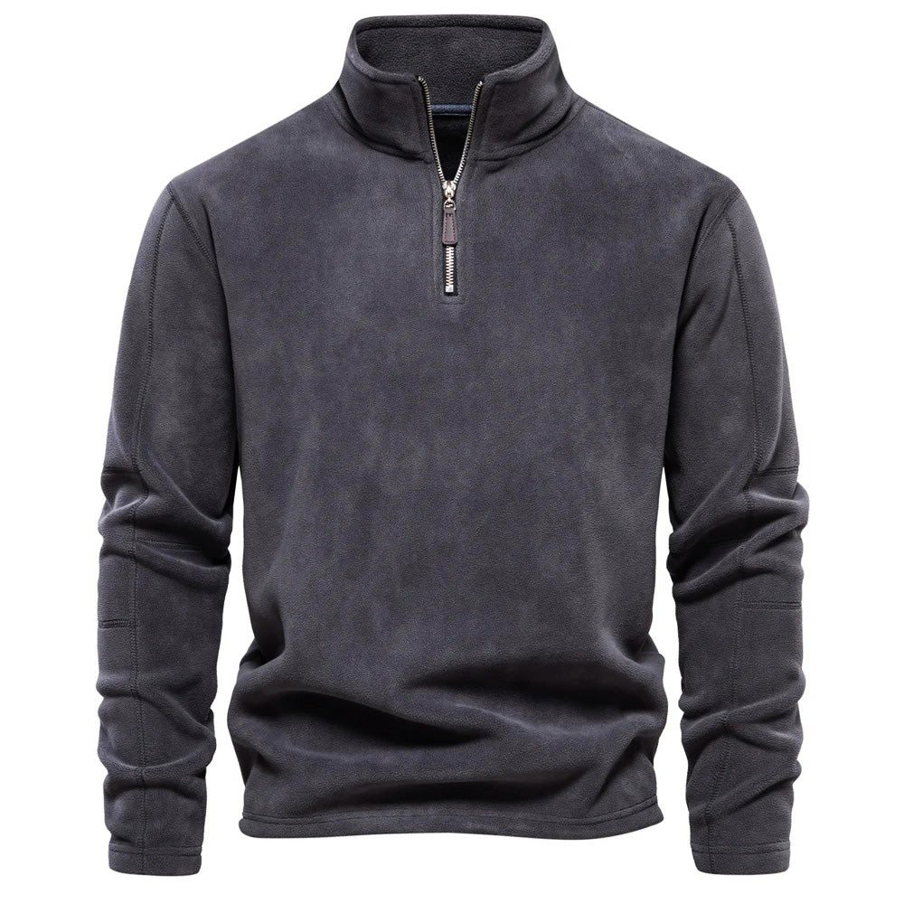 Waylon - Gebreide half-zip trui met opstaande kraag voor heren
