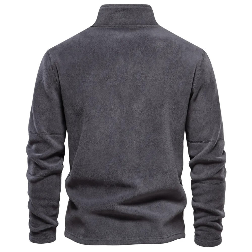 Waylon - Gebreide half-zip trui met opstaande kraag voor heren
