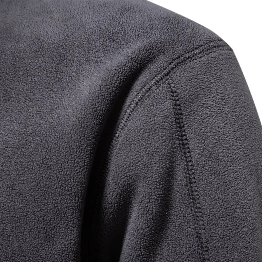 Waylon - Gebreide half-zip trui met opstaande kraag voor heren