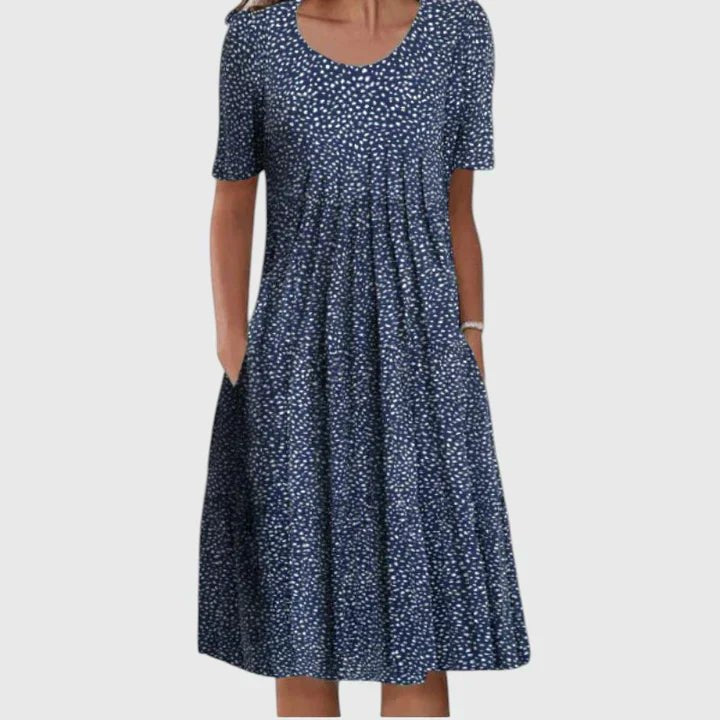 Iris - Elegante losvallende jurk met bloemenprint voor dames