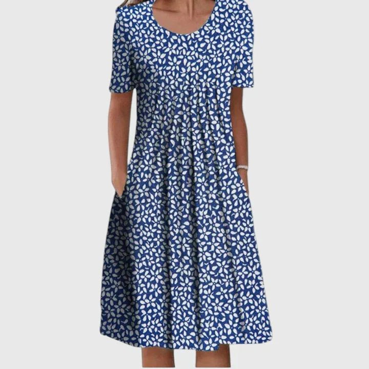 Iris - Elegante losvallende jurk met bloemenprint voor dames