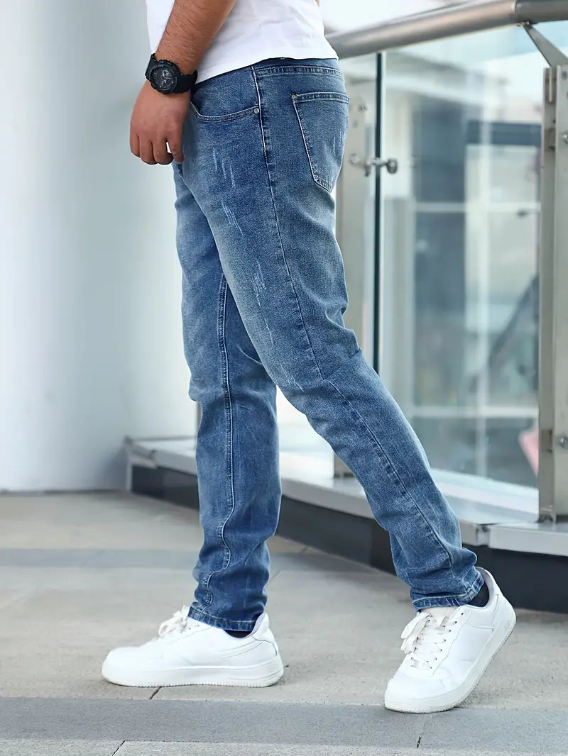 Dennis - Slim fit herenjeans met zakken