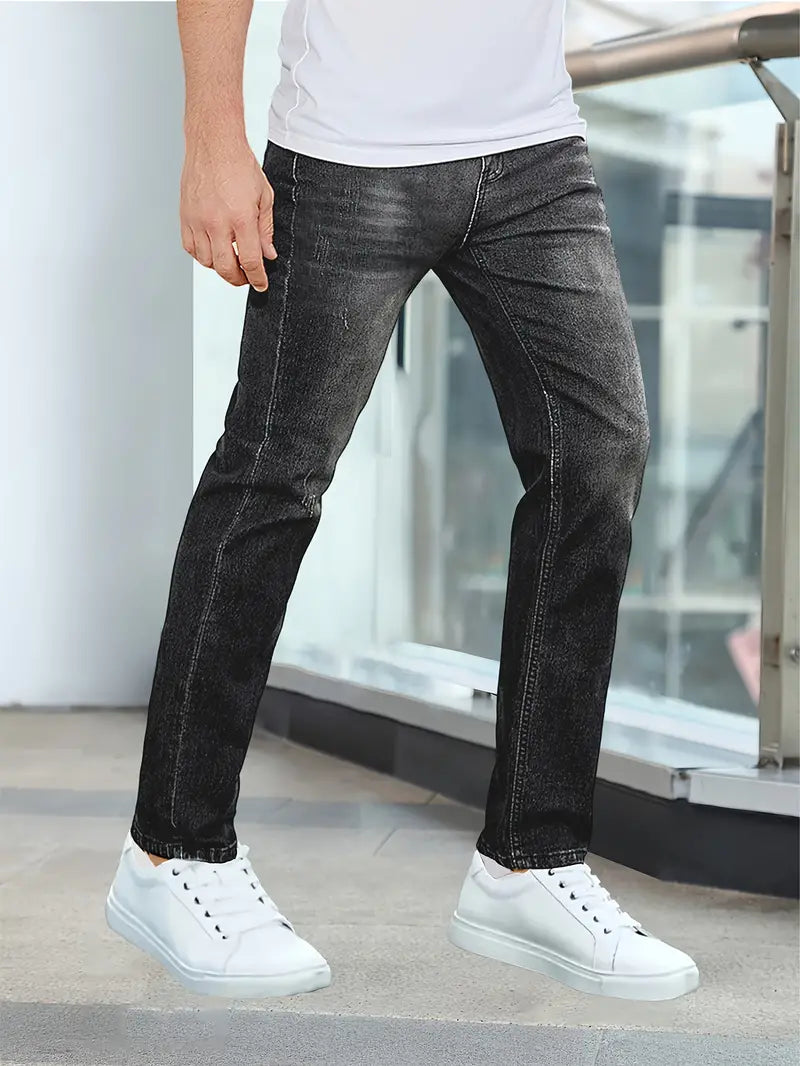 Dennis - Slim fit herenjeans met zakken