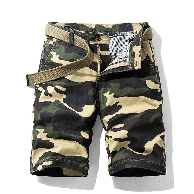 Jens - Casual camouflage cargo short voor heren