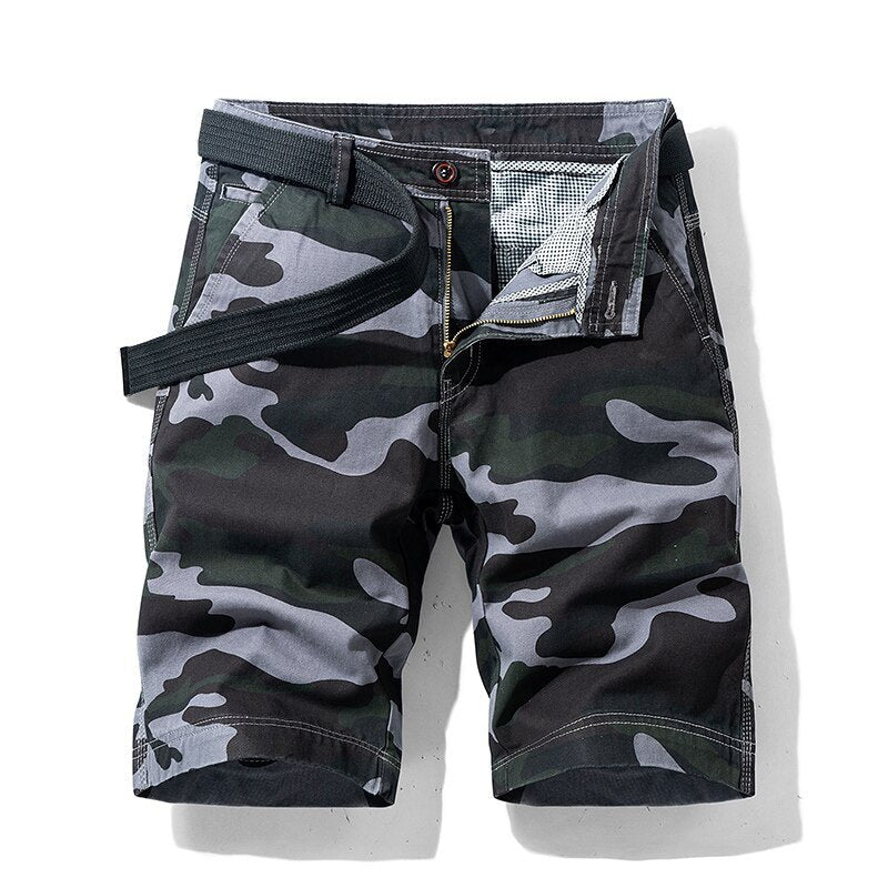Jens - Casual camouflage cargo short voor heren