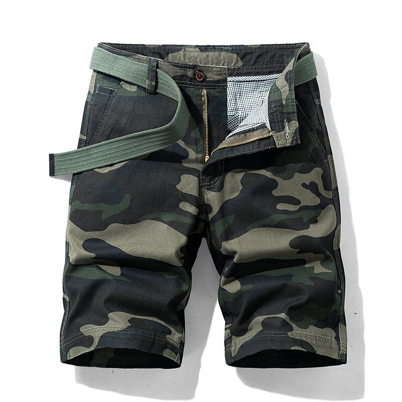 Jens - Casual camouflage cargo short voor heren