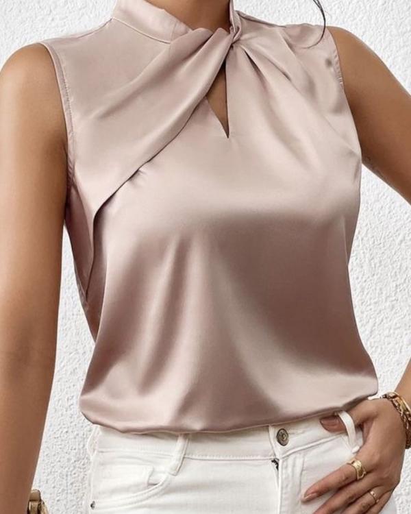 Pien - Elegante mouwloze top met halsdetail voor dames