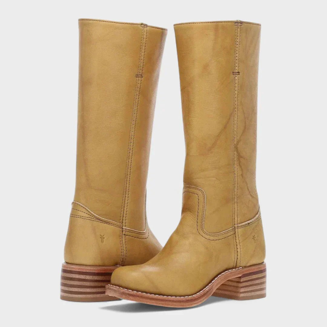 Adalee - Vintage retro laarzen met hoge schacht voor dames