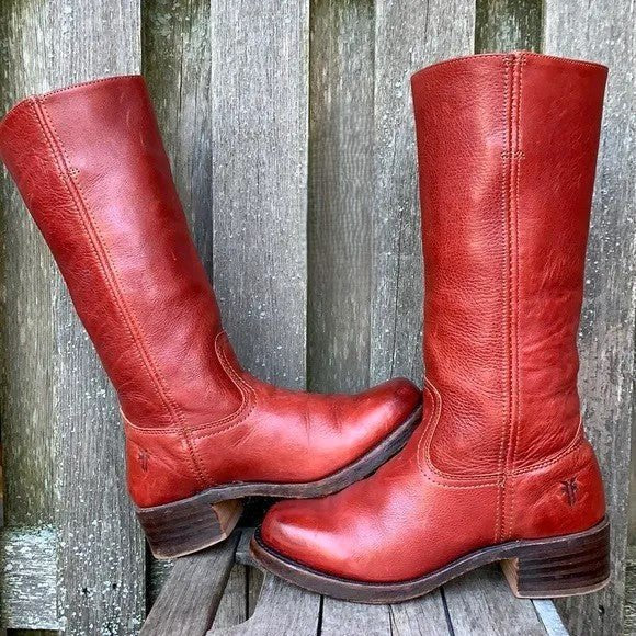 Adalee - Vintage retro laarzen met hoge schacht voor dames