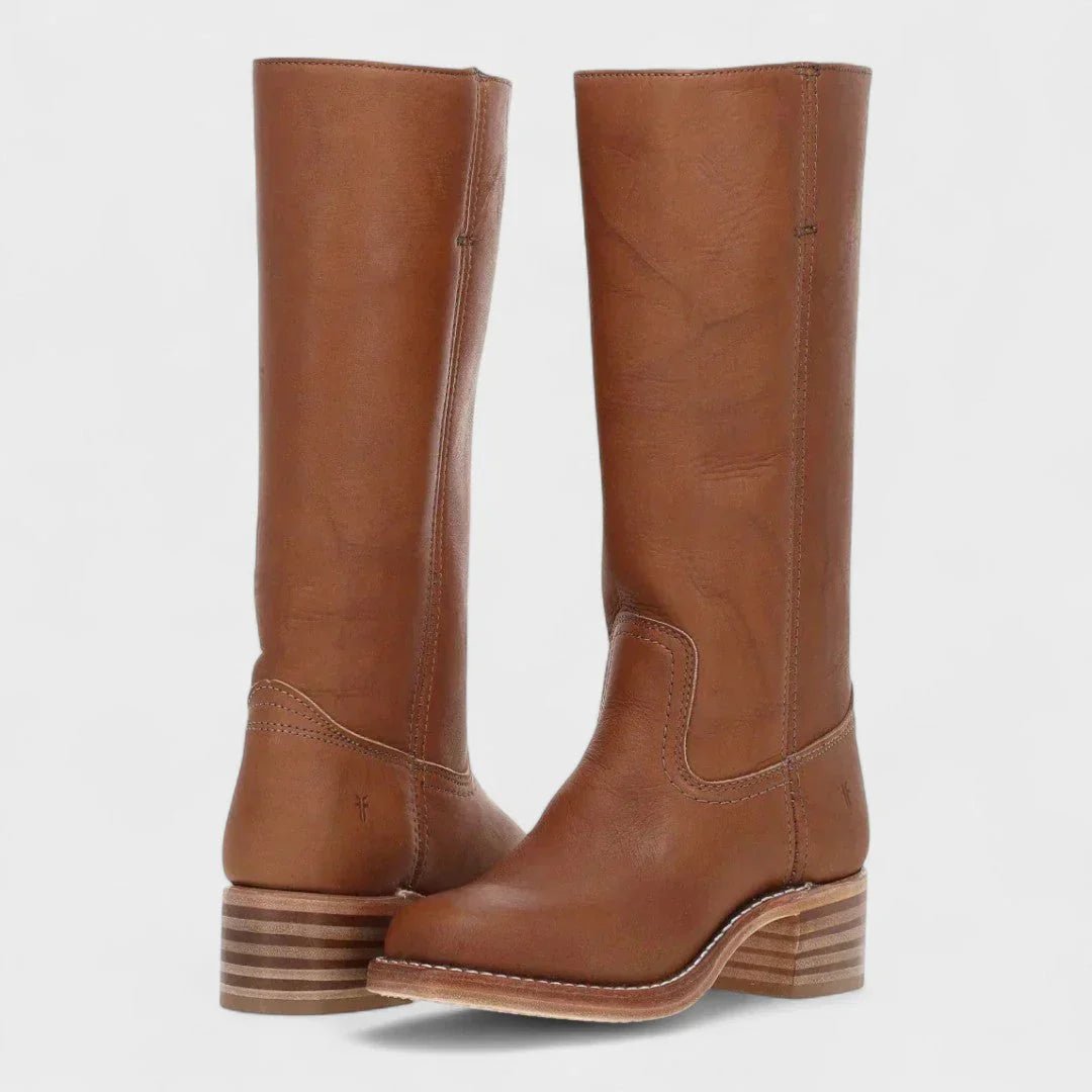 Adalee - Vintage retro laarzen met hoge schacht voor dames