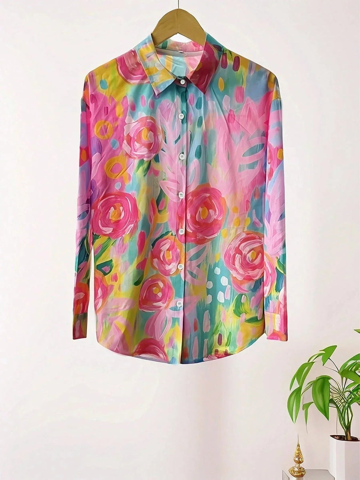Loes - Kleurrijke blouse met bloemenprint voor dames