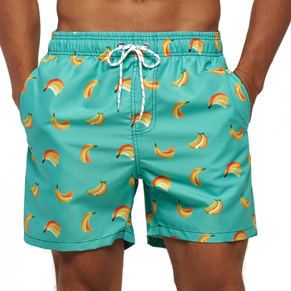 Sepp - Sneldrogende zomerse zwembroek met bananenprint voor heren