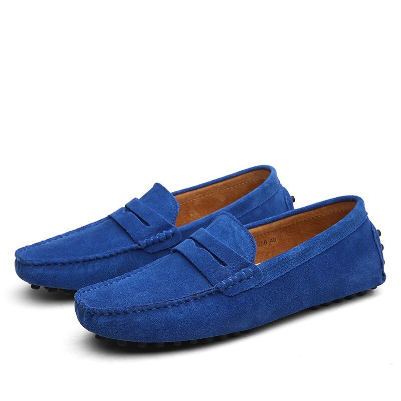 Maarten - Casual suède loafers met penny strap voor heren