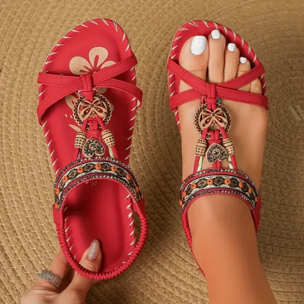 Lynn - Zomerse sandalen met sierbandjes voor dames