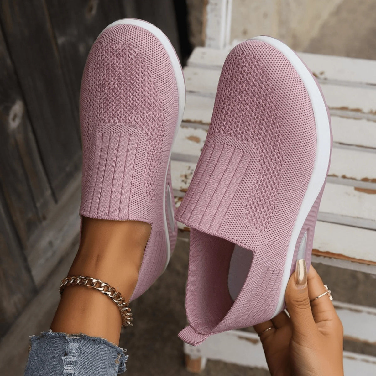 Isa - Sportieve instapsneaker voor dames