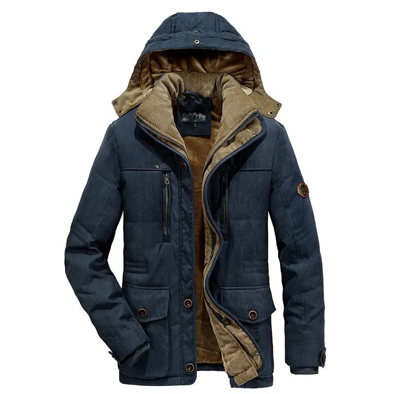Cristian - Warme fluwelen hoodie met capuchon voor heren