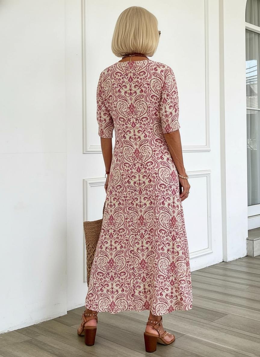 Vilja - Boho maxi jurk met paisleyprint voor dames