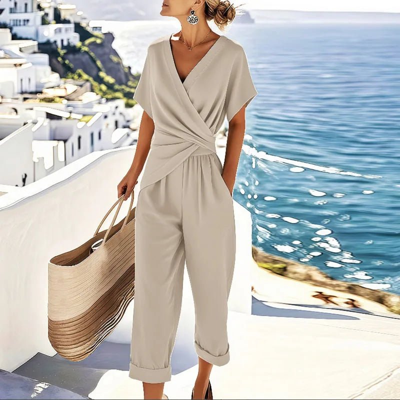 Wies - Elegante drapé tweedelige set voor dames
