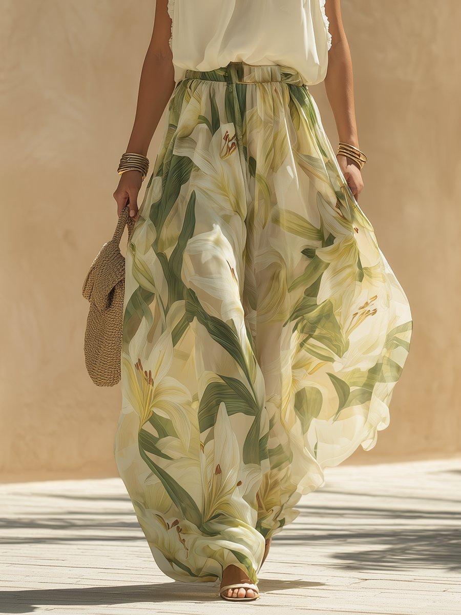Hanne - Vloeiende zomerset met bloemenprint voor dames