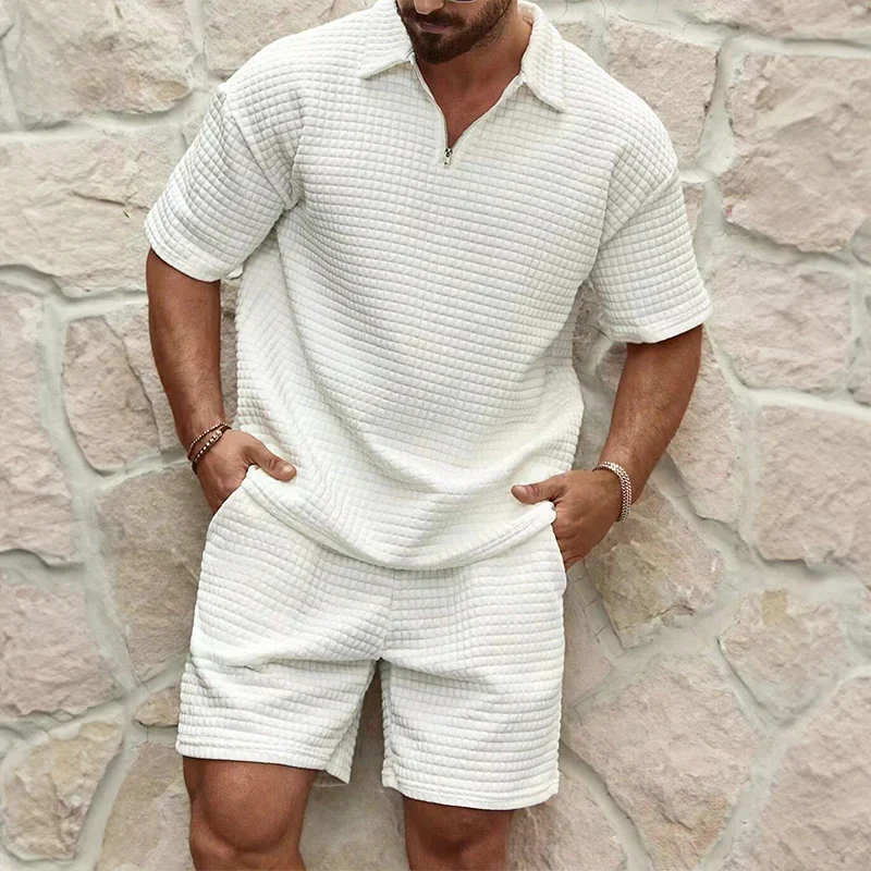 Jeroen - Luchtige zomerset met korte mouwen voor heren