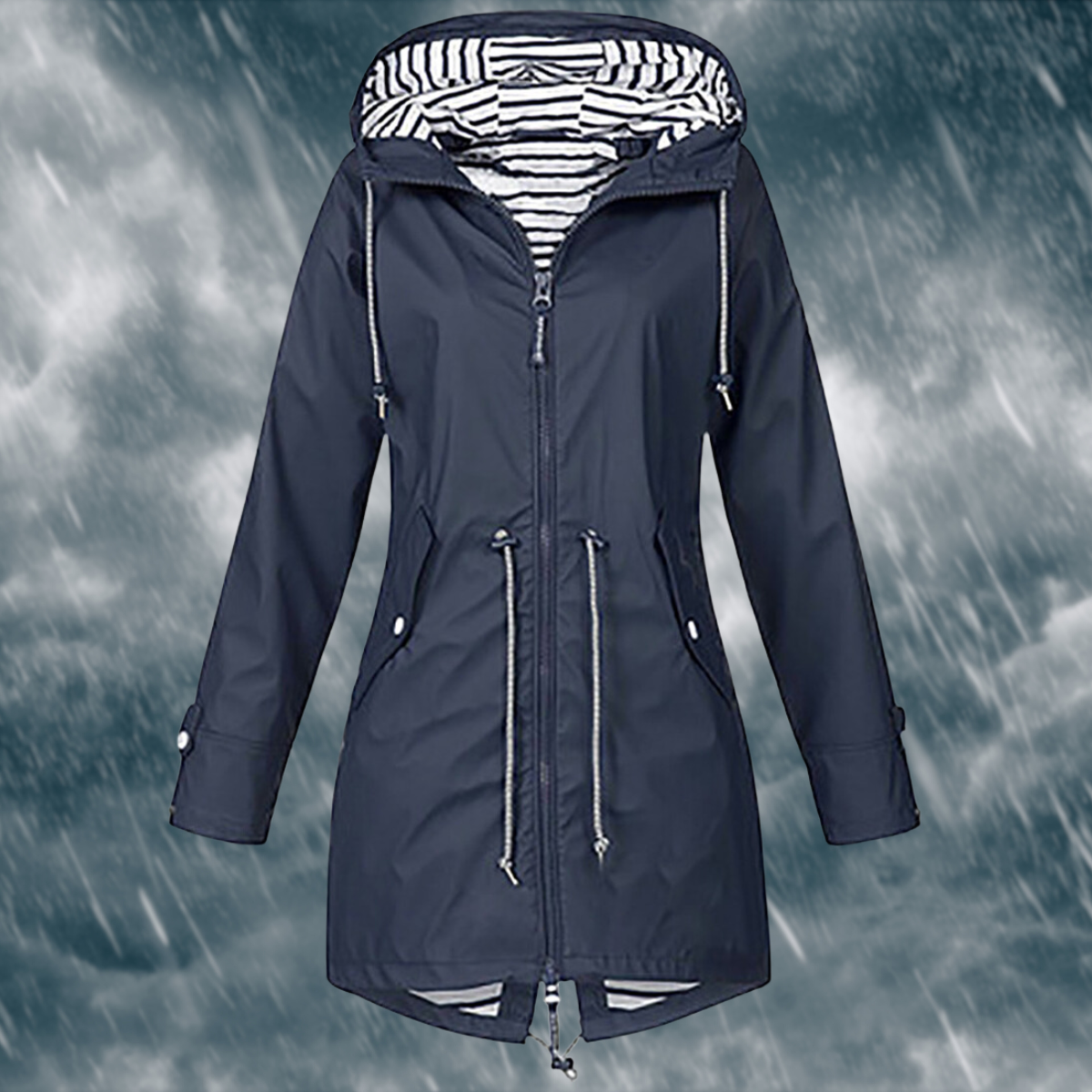 Paloma - Wind- en waterdichte regenjas met capuchon voor dames