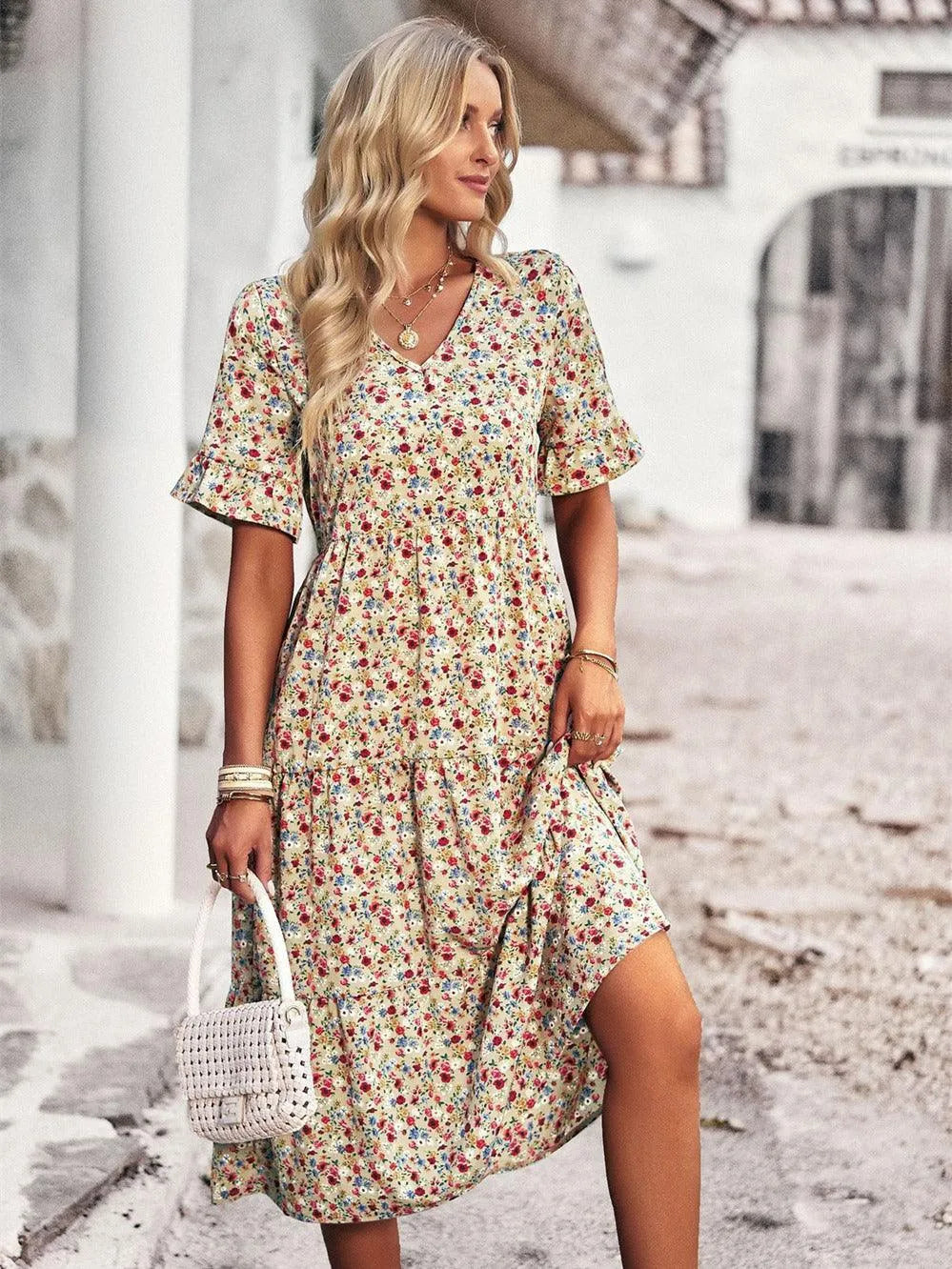 Luca - Luchtige zomerjurk met bloemenprint voor dames