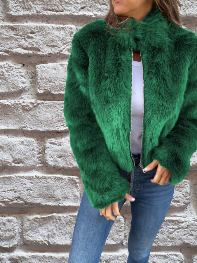 Fiep - Korte faux fur jas voor dames