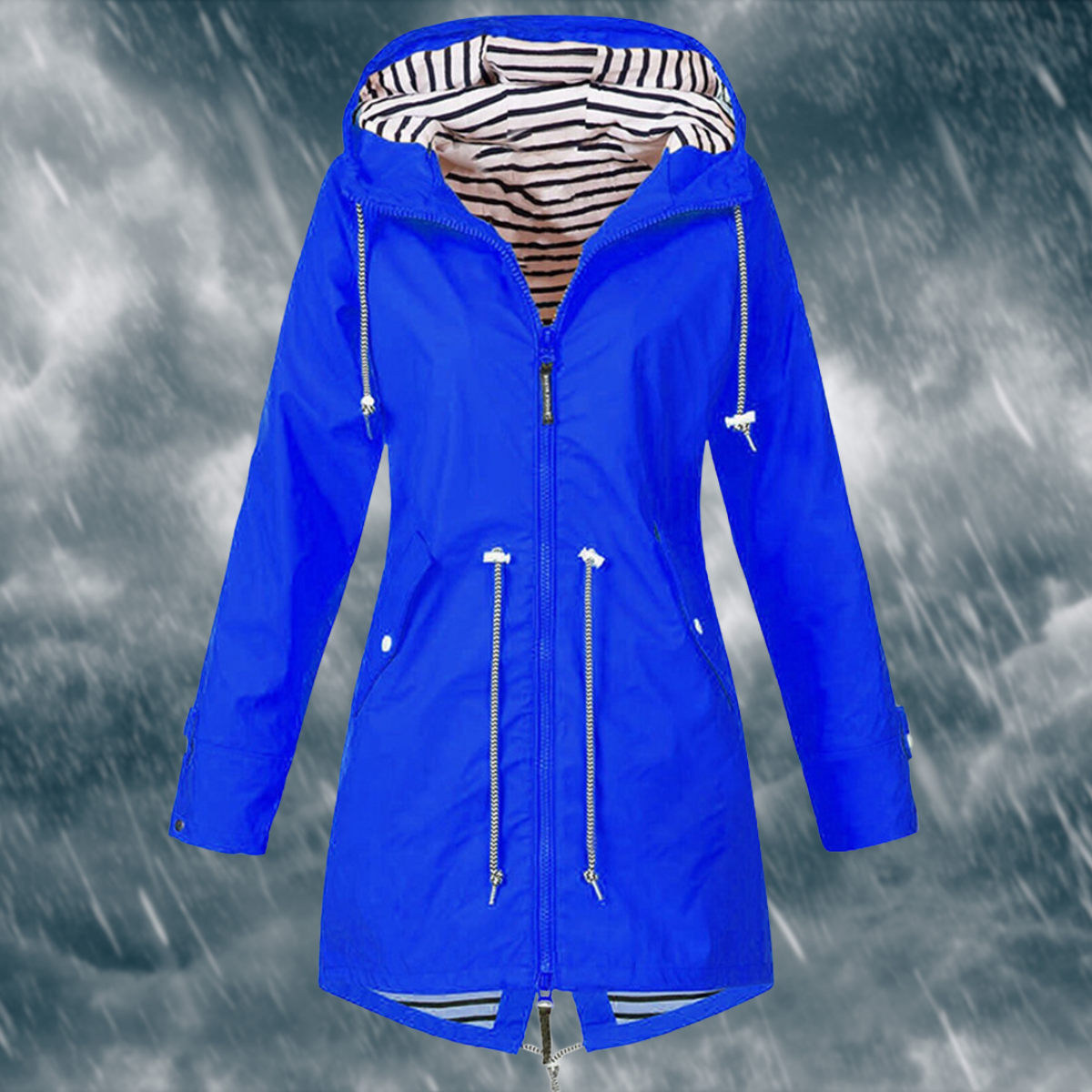 Paloma - Wind- en waterdichte regenjas met capuchon voor dames