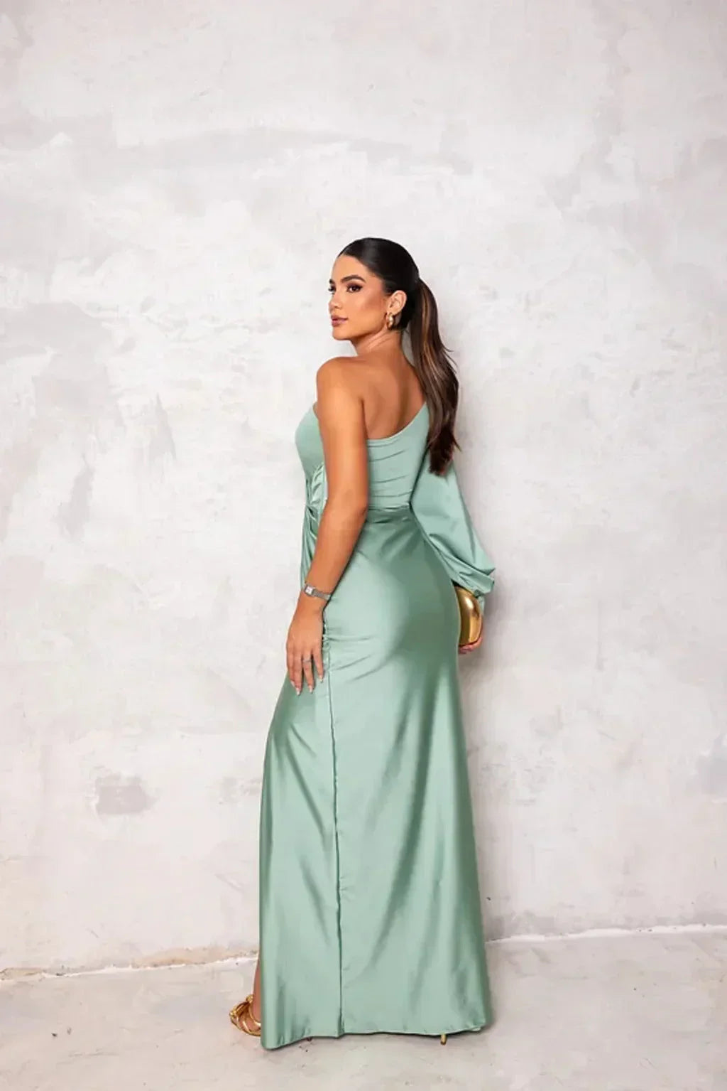 Maaike - Stijlvolle maxi jurk met split voor dames