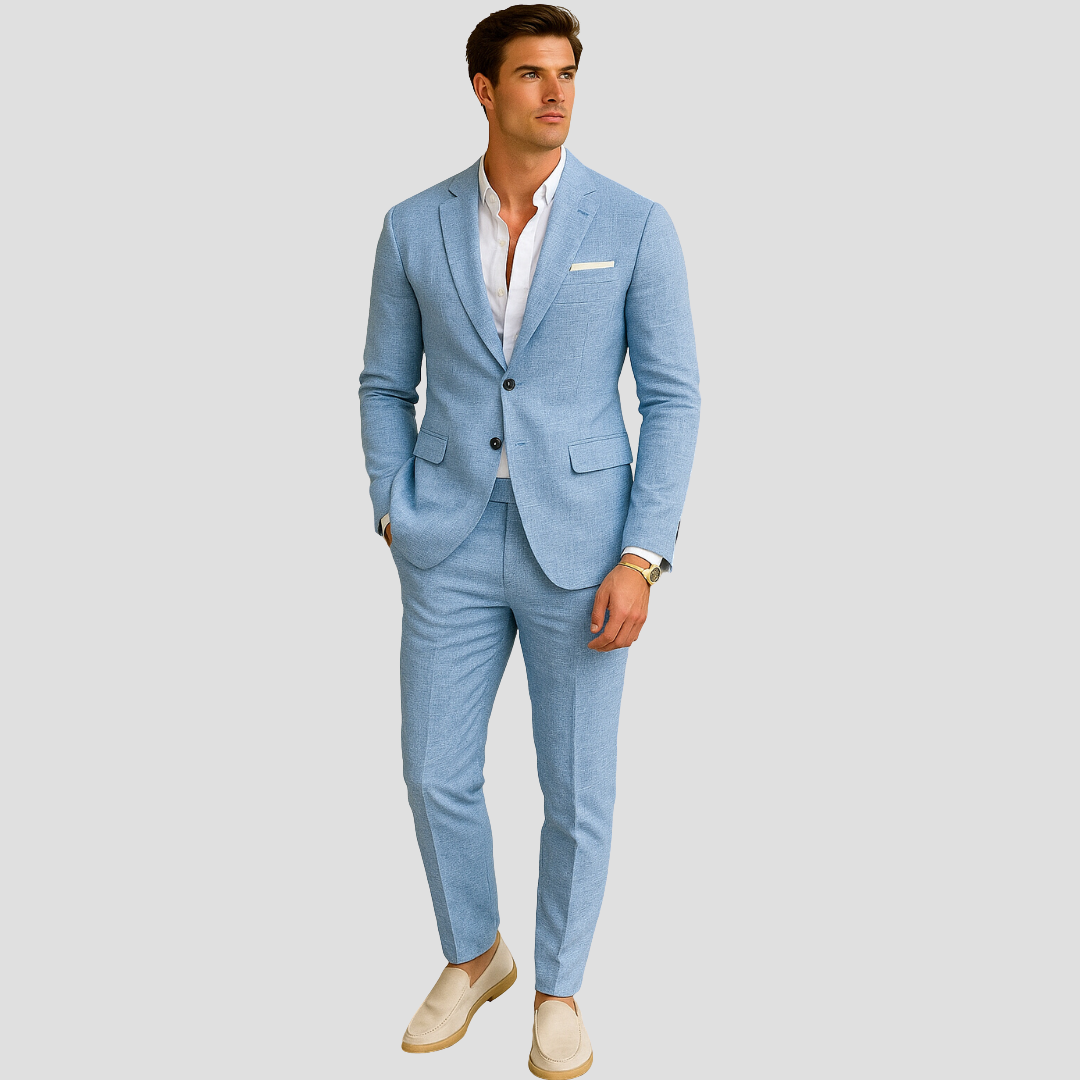 Ties - Slim fit herenpak met rechte pijpen